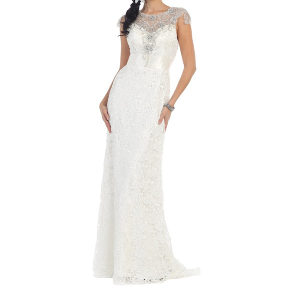 Dresses Lace Ivory Wedding Destination Dress Plus Size Poshmark